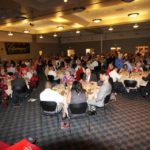 guests enjoying dinner and event