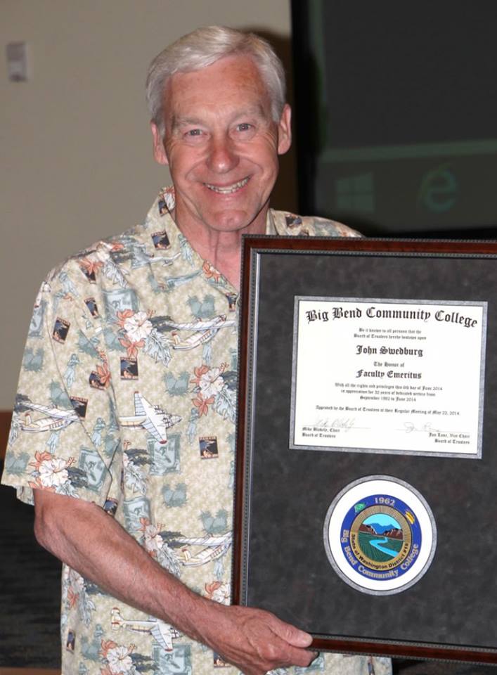 John Swedburg receives Emeritus award