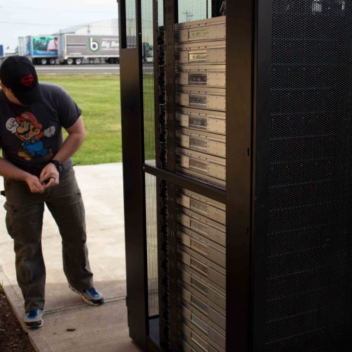 People moving servers donated by Microsoft