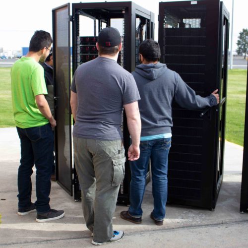 People moving servers donated by Microsoft