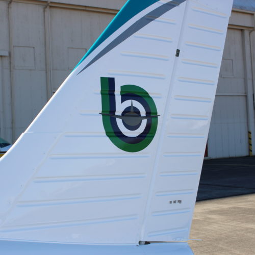 Tail of BBCC airplane
