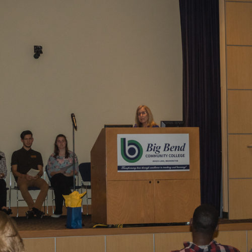 Speakers at Phi Theta Kappa induction