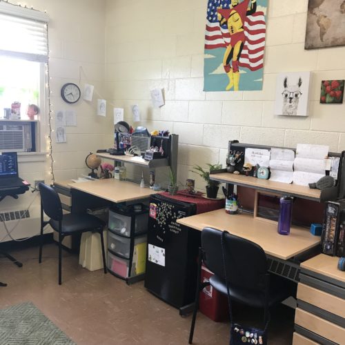 Example of residence halls room